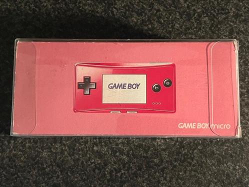 Gameboy Micro EUR Pink Compleet in Doos, Spelcomputers en Games, Spelcomputers | Nintendo Game Boy, Zo goed als nieuw, Game Boy Micro