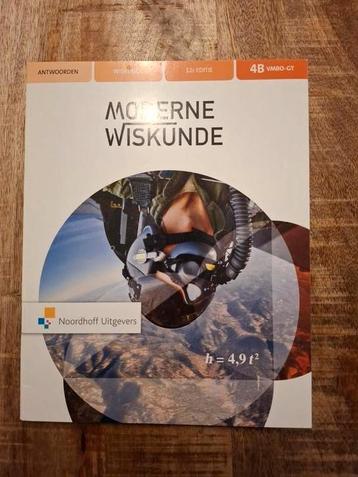 Moderne Wiskunde 12e ed vmbo-gt 4b antwoordenboek beschikbaar voor biedingen