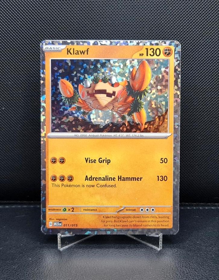 Klawf Holo 011/015 McDonald Match Battle 2023, Hobby en Vrije tijd, Verzamelkaartspellen | Pokémon, Zo goed als nieuw, Ophalen of Verzenden