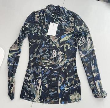 Ted Baker Rechel Jersey Printed Roll Neck shirt top NIEUW beschikbaar voor biedingen