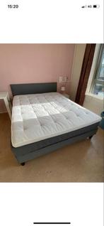 IKEA Sabovik Bed 160x200 Compleet met Matras & Topper, Ophalen, Tweepersoons, Zo goed als nieuw, 200 cm