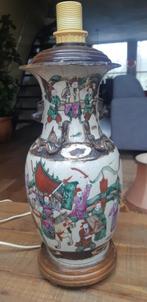 Antiek chinese tafellamp porselein 69 cm met kap, Antiek en Kunst, Antiek | Lampen, Ophalen