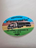 319 Sticker Wegrestaurant "in 't Groene Woud b.v. Vught, Ophalen of Verzenden, Zo goed als nieuw, Overige typen