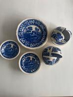 Engels servies - Copeland Spodes Tower England blauw wit, Huis en Inrichting, Ophalen, Gebruikt, Overige stijlen, Porselein