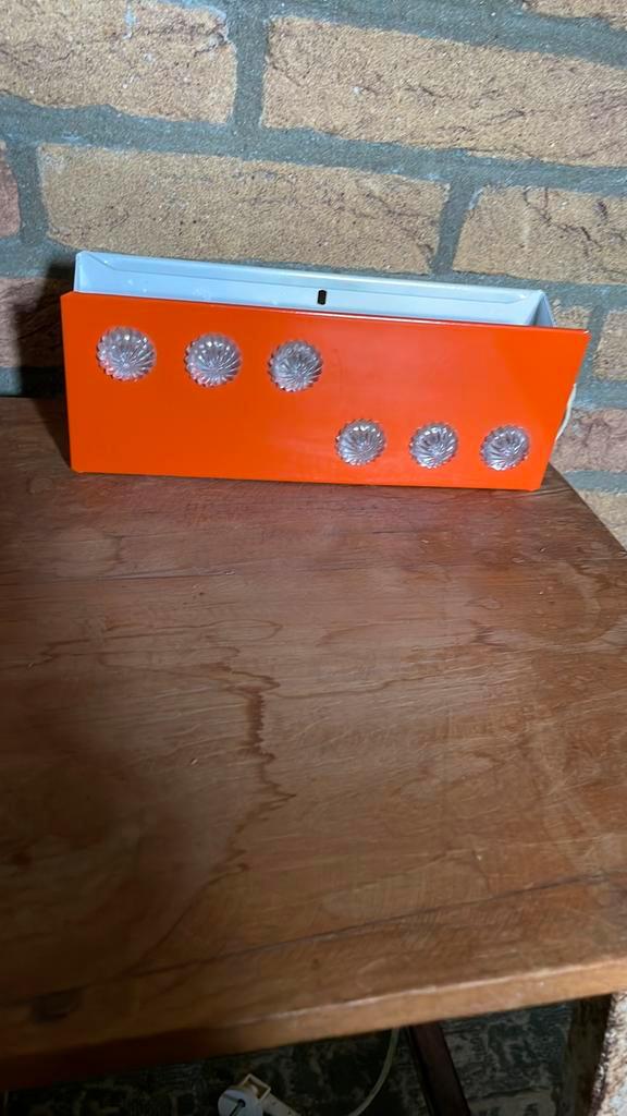 Vintage Herda wandlamp in mooie staat., Huis en Inrichting, Lampen | Wandlampen, Gebruikt, Metaal, Ophalen of Verzenden