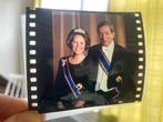Kleuren negatief van statieportret Beatrix en Claus, Ophalen of Verzenden, Zo goed als nieuw, Nederland, Kaart, Foto of Prent