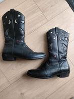 Leren Laarsjes Red Rag maat 36 - Cowboy Stijl, Hoge laarzen, Zwart, Ophalen of Verzenden, Red Rag