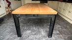 Houten eettafel keuken tafel industrieel staal 200x100, Ophalen, 200 cm of meer, 50 tot 100 cm, Zo goed als nieuw