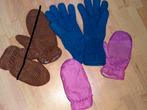 2 paar handschoenen en wanten, Gebruikt, Jongen of Meisje, Ophalen of Verzenden, 104 of kleiner