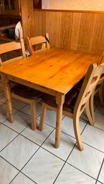 Stevige houten eettafel, Huis en Inrichting, Tafels | Eettafels, Ophalen, Gebruikt, 100 tot 150 cm, 50 tot 100 cm