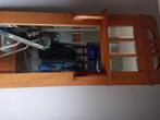 Brocante/vintage spiegel, eiken., Antiek en Kunst, Ophalen