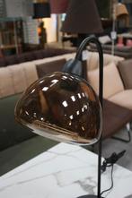Mooie tafellamp Bisho Light & Living metaal & bruin glas, Huis en Inrichting, Lampen | Tafellampen, Ophalen of Verzenden, Zo goed als nieuw