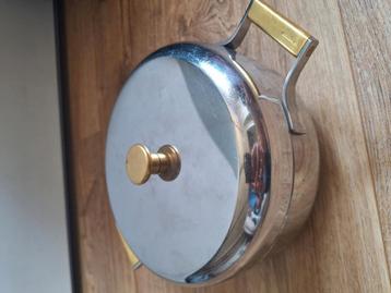 Vintage Sambonet Italy pan, 20cm, zilver & goud  beschikbaar voor biedingen