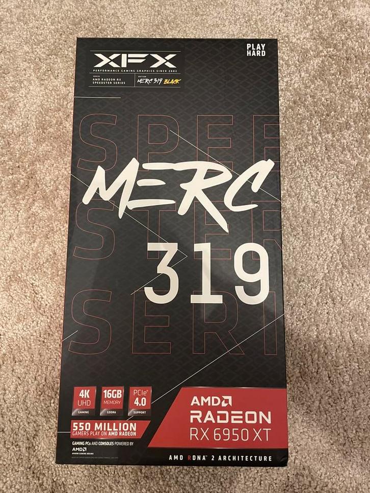 XFX merc 319 AMD RADEON RX 6950 XT, Computers en Software, Videokaarten, Zo goed als nieuw, AMD, PCI-Express 4.0, GDDR6, HDMI