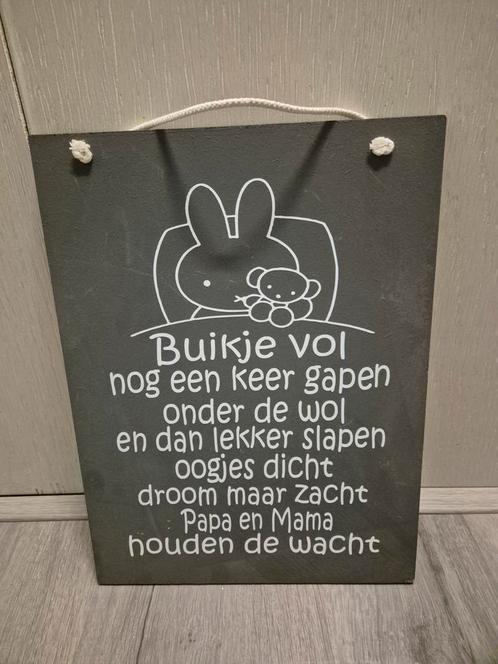 Bord met tekst, Huis en Inrichting, Woonaccessoires | Tekstborden en Spreuken, Gebruikt, Ophalen