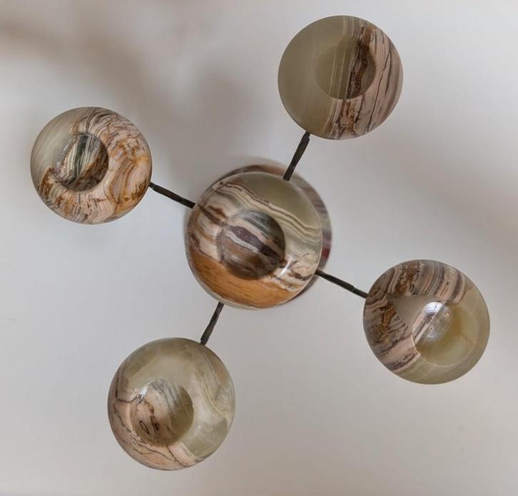 onyx kandelaar antieken kaarsenhouder onyx kaarsenstandaard, Antiek en Kunst, Curiosa en Brocante, Ophalen