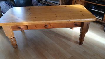 GRENEN SALON TAFEL MET 1 La  MAAT 120-56-45 beschikbaar voor biedingen