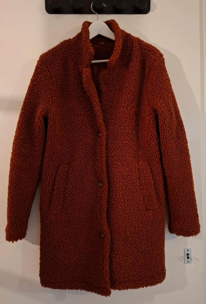 Teddy jas maat 36 / S, Kleding | Dames, Jassen | Winter, Zo goed als nieuw, Maat 36 (S), Beige, Ophalen of Verzenden