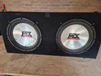 MTX 2x 12" subwoofer met JVC versterker, Auto diversen, Ophalen, Gebruikt