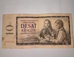 10 Korun Bankbiljet 1960 - Tsjechoslowakije, Ophalen of Verzenden, Los biljet