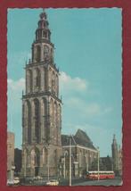 Groningen - Martinitoren (Stadsbus en auto's) - 1974 (Gronin, Ophalen of Verzenden, 1960 tot 1980, Gelopen, Groningen