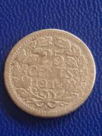 1911 kwartje in zilver Wilhelmina, Postzegels en Munten, Munten | Nederland, Zilver, Koningin Wilhelmina, Ophalen of Verzenden