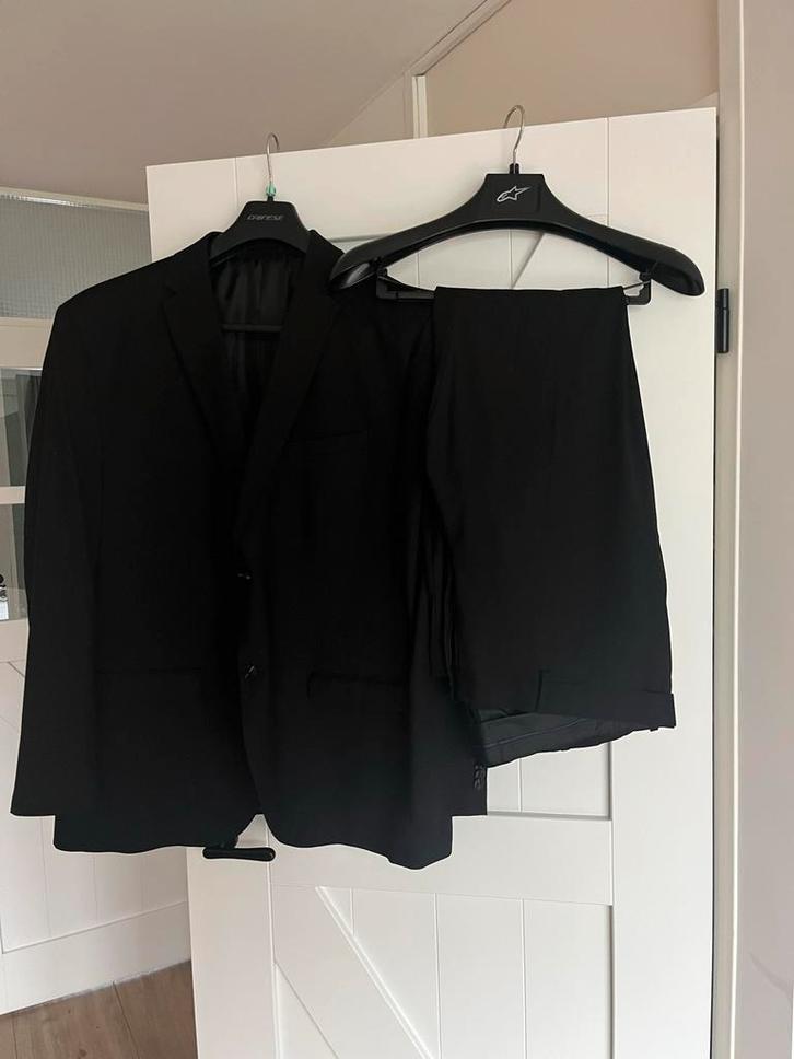 Jack en Jones Stijlvol 2-delig pak maat 64, Kleding | Heren, Kostuums en Colberts, Zo goed als nieuw, Overige maten, Zwart, Ophalen of Verzenden