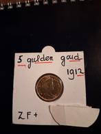 Gouden 5 Gulden 1912 - Koningin Wilhelmina, 5 gulden, Koningin Wilhelmina, Losse munt, Goud