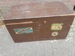 reiskoffer antiek , jaren 1930- 40, van eikenhout, Sieraden, Tassen en Uiterlijk, Koffers, Ophalen of Verzenden, 'T Olde Gre-j