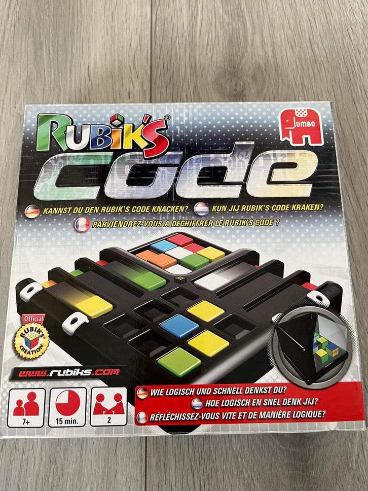 Rubik's Code Bordspel, Hobby en Vrije tijd, Gezelschapsspellen | Bordspellen, Zo goed als nieuw, Een of twee spelers, Ophalen of Verzenden