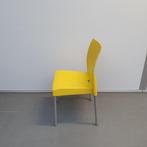 Pedrali ICE kunststof stoel - geel kantinestoel, Huis en Inrichting, Stoelen, Kunststof, Gebruikt, Eén, Ophalen