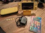 Nintendo Switch Lite Geel + Accessoires & Game, Spelcomputers en Games, Avontuur en Actie, Gebruikt, 1 speler, Ophalen of Verzenden