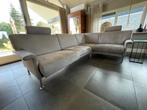 Licht taupekleurige hoekbank, Huis en Inrichting, Ophalen, 250 tot 300 cm, Hoekbank, Zo goed als nieuw