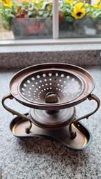 Antiek Koperen Theelicht, Ophalen of Verzenden, Koper