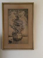 Kunstschilder v d lohman, Antiek en Kunst, Kunst | Schilderijen | Klassiek, Ophalen of Verzenden