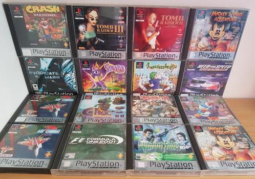 75x Playstation 1 games, Spelcomputers en Games, Games | Sony PlayStation 1, Gebruikt, Overige genres, 2 spelers, Vanaf 3 jaar