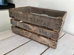 Origineel houten kratje van de veiling, oud, vintage.  , Huis en Inrichting, Woonaccessoires | Kisten, Minder dan 50 cm, Gebruikt
