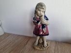 Mooi Lief Antiek Vintage Beeld Meisje Pop Bloemen Porselein, Verzenden