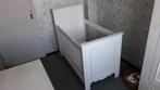 Babykamer 2delig bedje en commode massief grenen whitewash, 90 tot 105 cm, 50 tot 70 cm, Voetruimte, Zo goed als nieuw