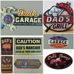 Dads Garage service and repair metalen reclamebord wandbord, Nieuw, Ophalen of Verzenden