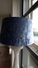 Blauwe lampenkappen 2x, Minder dan 25 cm, Blauw, Rond, Zo goed als nieuw