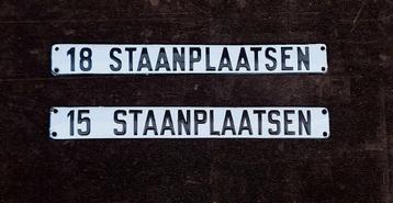 Emaille tekstbordjes uit vervlogen tijden😎 beschikbaar voor biedingen