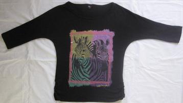 Soho longsleeve met zebra’s en pailletjes maat 140 beschikbaar voor biedingen
