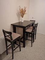 Bartafel ikea met hoge stoelen, Huis en Inrichting, Ophalen, Zo goed als nieuw