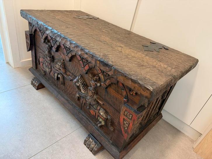 Mooie antieke dekenkist!, Huis en Inrichting, Woonaccessoires | Kisten, Zo goed als nieuw, 50 tot 75 cm, 50 tot 75 cm, 100 tot 150 cm