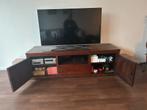 Mooie teak houten TV kast, Ophalen, Gebruikt, 150 tot 200 cm, Eikenhout