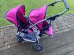 duo poppen buggy, Ophalen, Gebruikt, Overige merken, Verstelbare rugleuning