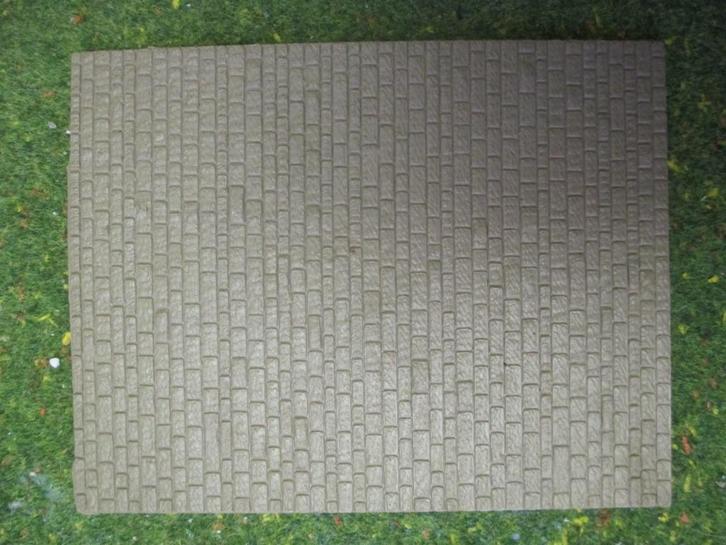 decorplaat 153x119 mm. natuurstenen wand voor tunnels e.d., Hobby en Vrije tijd, Modeltreinen | H0, Nieuw, Ophalen of Verzenden