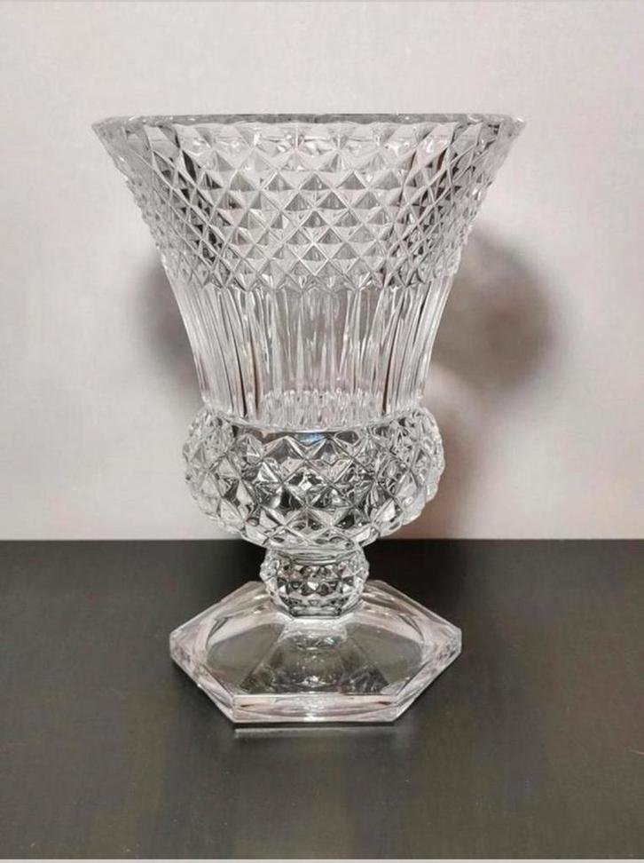 Kristallen vaas Val Saint Lambert, Antiek en Kunst, Antiek | Glas en Kristal, Ophalen of Verzenden