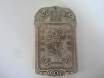 Oud Chinees amulet van zilverbrons  God van Zhongkui 钟馗, Ophalen of Verzenden